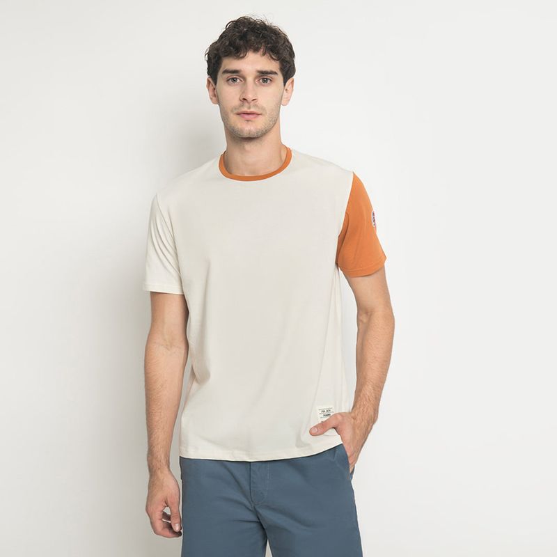 MON AKITA - Beaumont Men T-shirt White