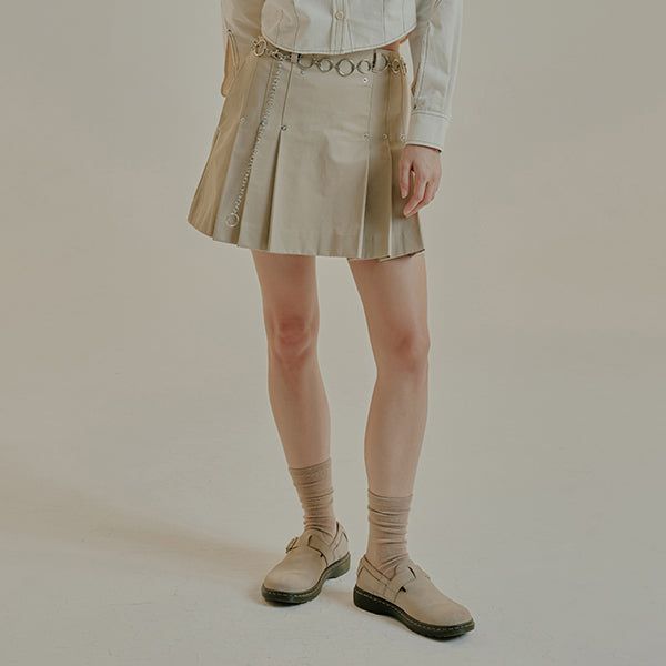 ROMANTIC CROWN（ロマンティッククラウン）の「COTTON LOW RISE KILT SKIRT（Skirts）」