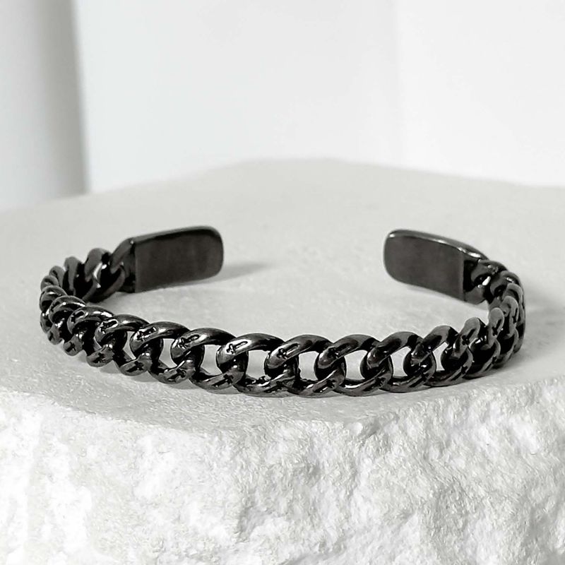 BLESSED BULLET（ブレスドブレット）の「ss-SILENT CROSS CHAIN BANGLE_black（Accessories）」
