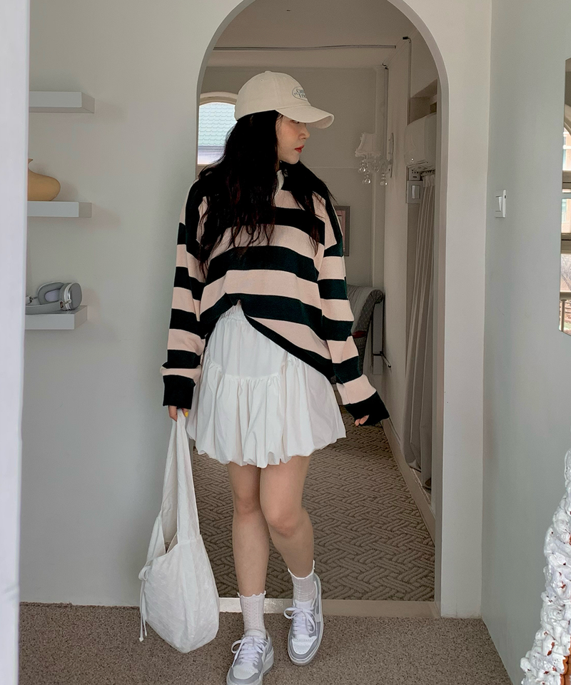 Bold Stripe Collar Knit