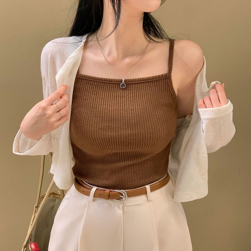 [BELLIDE MADE] CASTERA RIB KNIT CAMISOLE