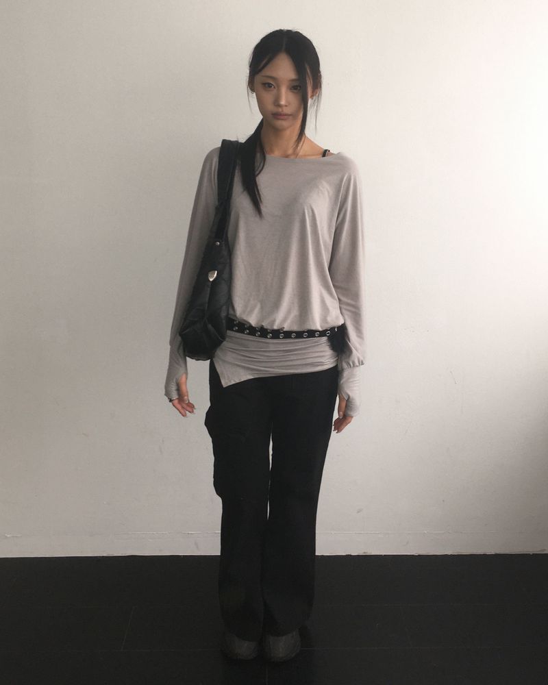Cotton boots cut pants