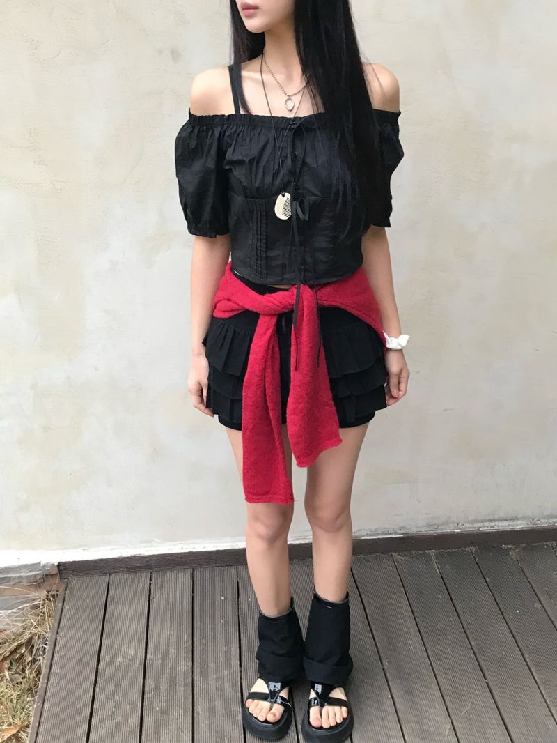 Coco Frill Layered Skirt Pants