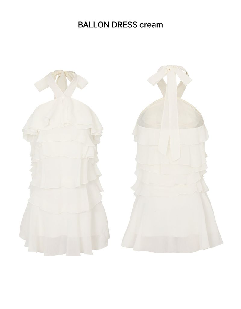 BALLON DRESS ivory