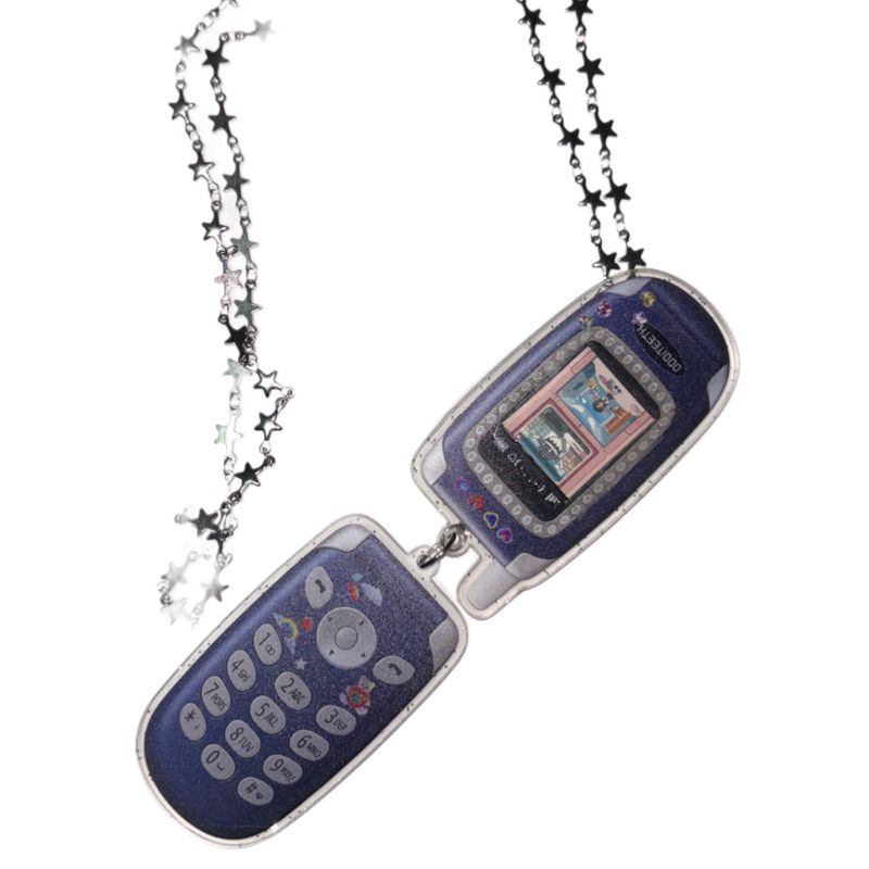 [MADE] Y2K Folder Phone Necklace