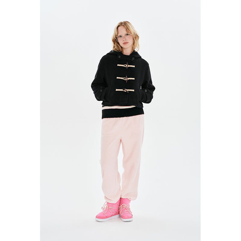 CHERRY HOODIE HALF DUFFLE COAT [NAVY]