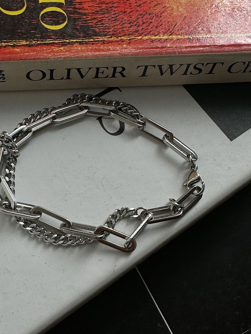 ASCLO Double Chain Bracelet