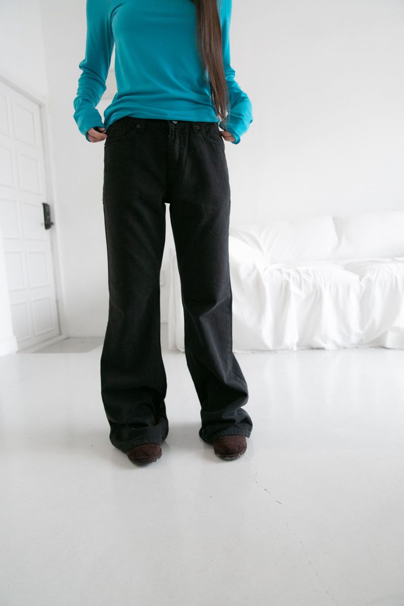basic semi boots-cut pants(2colors)