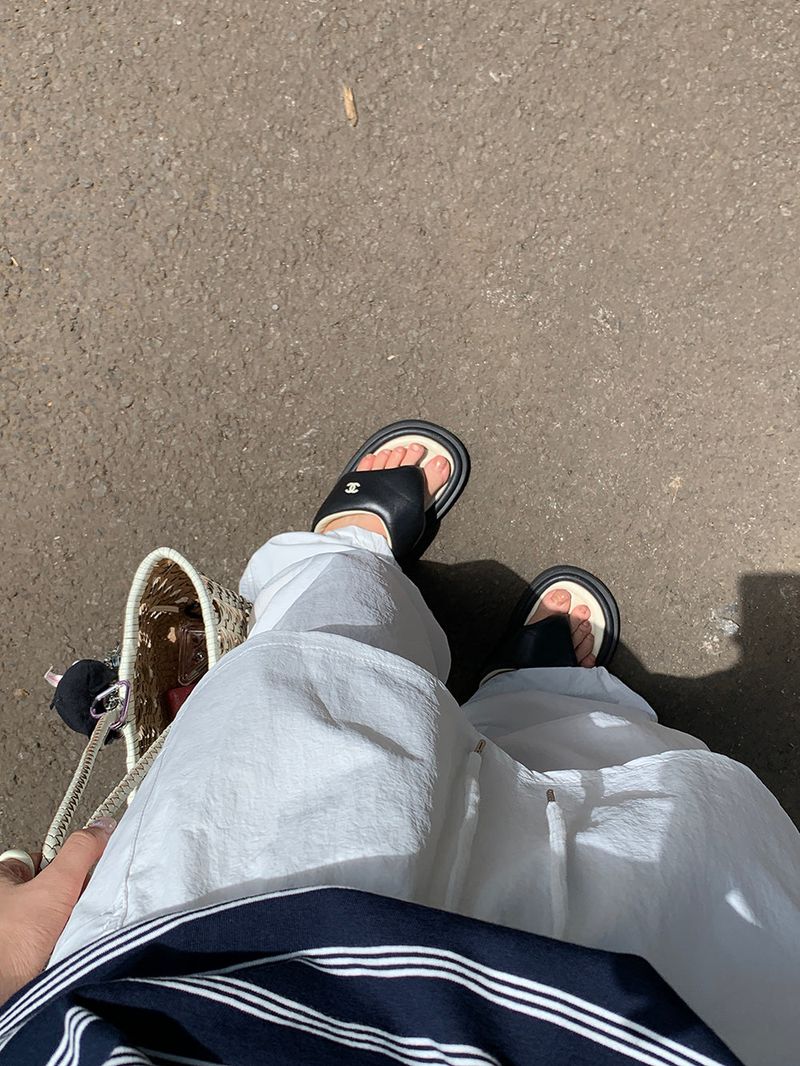 [MADE] Kaen Nylon Layered Skirt Banding Pants