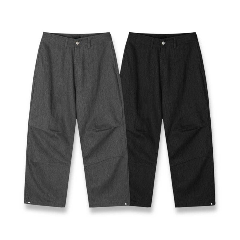 Wide Pigment Snap Denim Pants