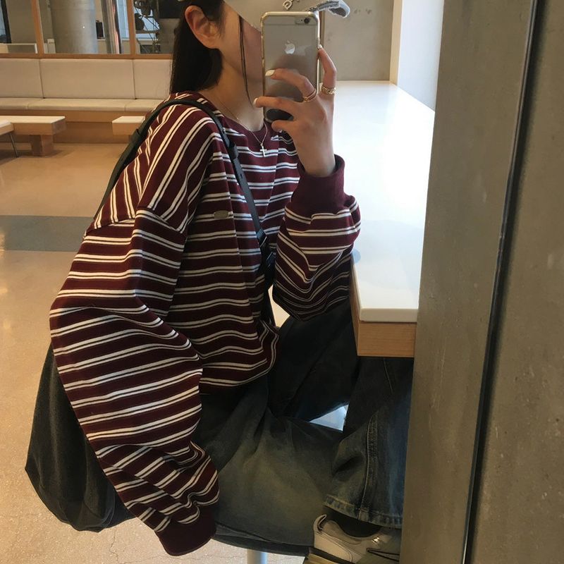 [Bellide made] HATE, STRIPE ROUND TRAINER