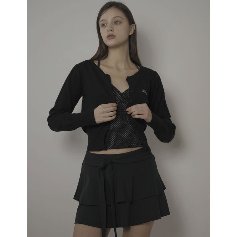 DOT CAMISOLE-BLACK