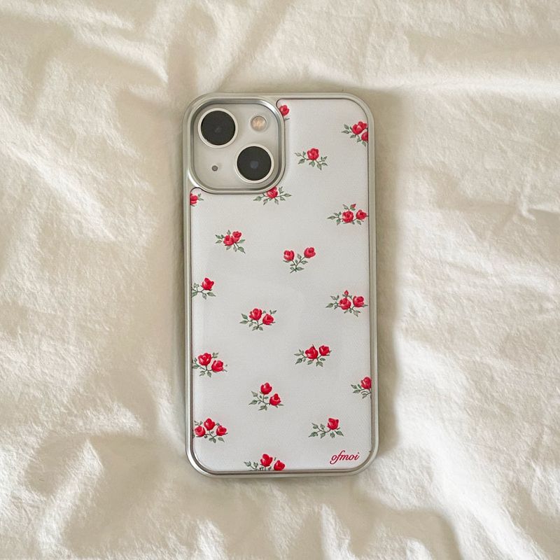 ofmoi（オブモイ）の「melody rose silver epoxy phone case（Smartphone Accessories）」