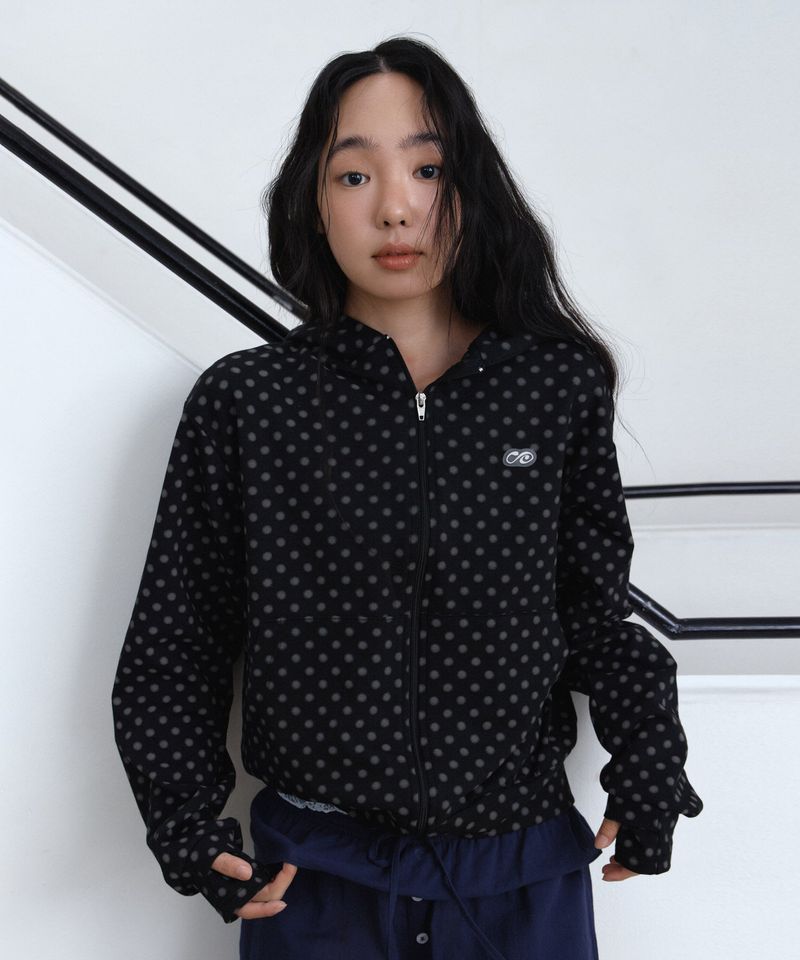 PARAKEET（パラキート）の「Dot Drift Zip-Up Hoodie（Tops）」