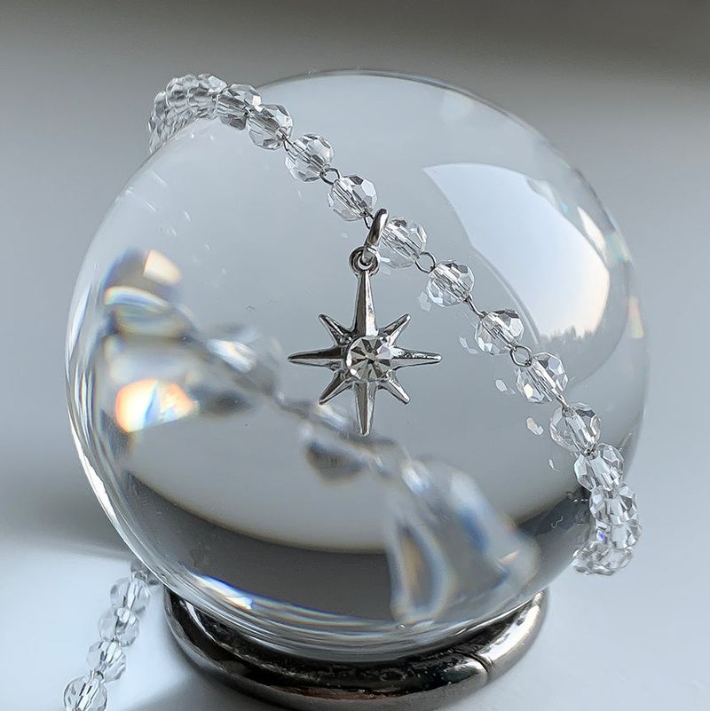 Crystal point necklace