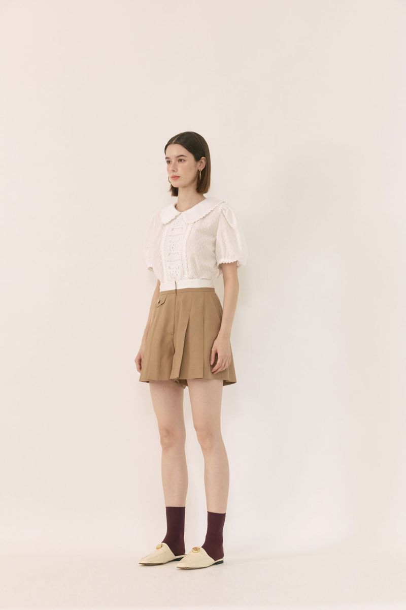 Waist colored shorts (Biege)