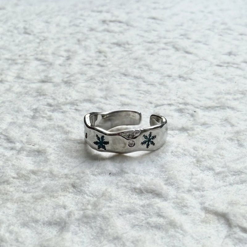 Star Mark Silver Ring