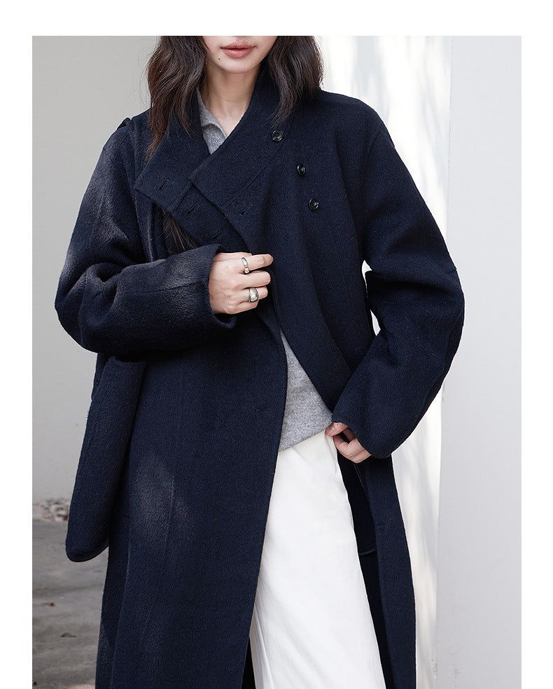 London Museum Double-face Wool Long Coat