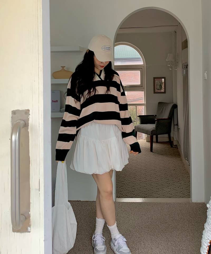 Bold Stripe Collar Knit