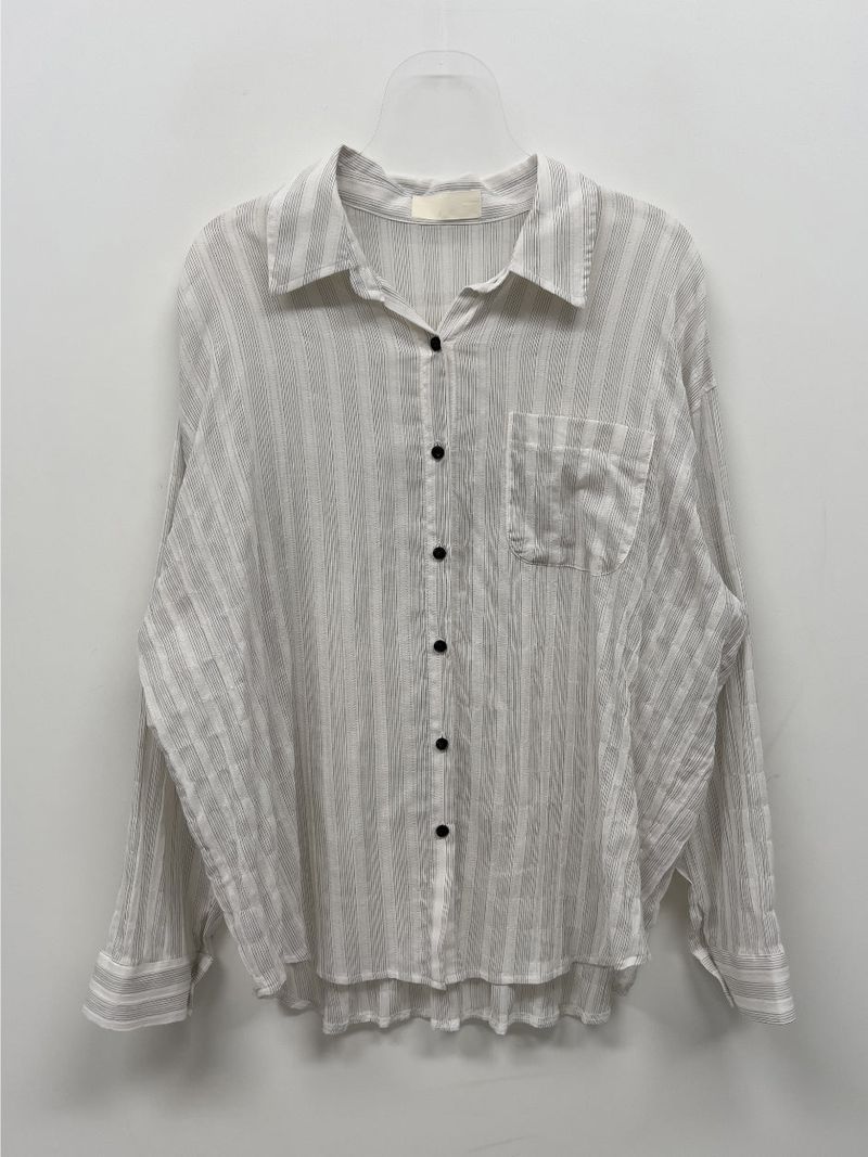 Block Stripe Loose Fit Shirt
