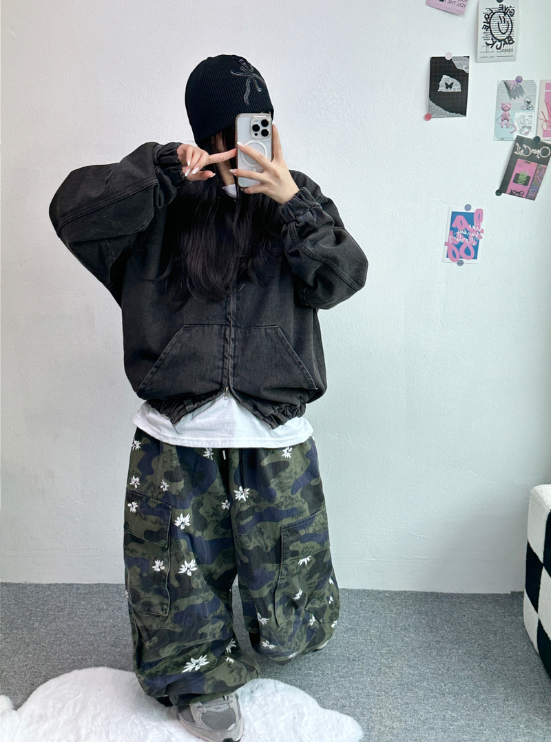 FLOWER PATTERN CAMOUFLAGE🤍💚