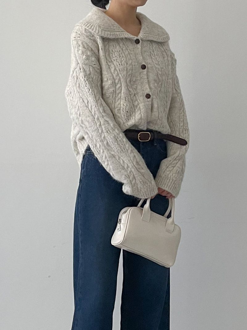 [Brushed Lining] 575 wide denim pants