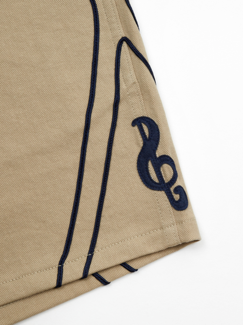 1/2 S CLEF COTTON HALF PANTS (BEIGE)