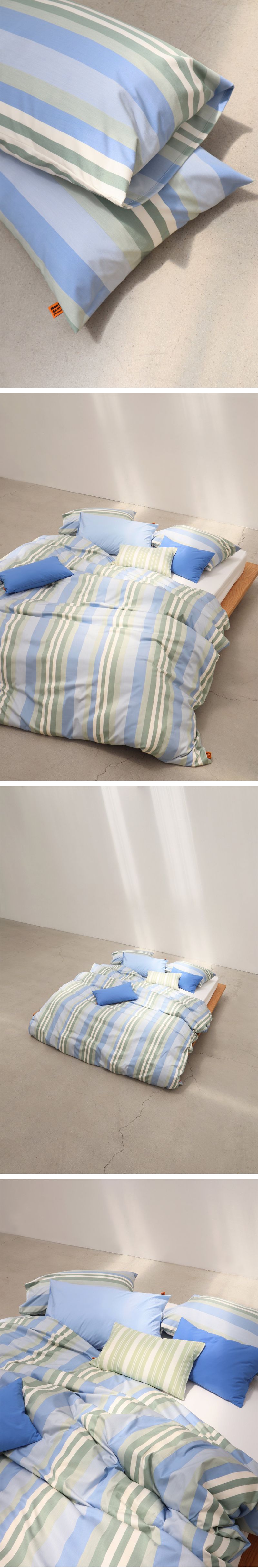Blue raya pillow case
