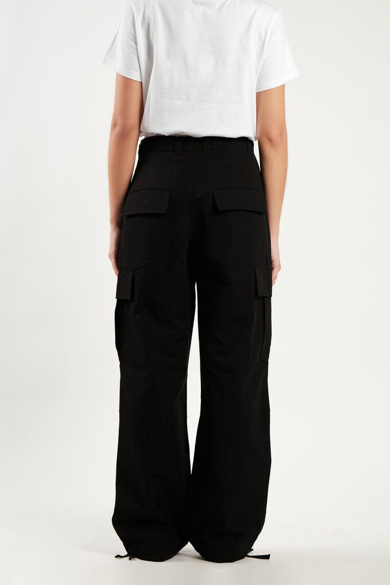 STRING CARGO PANTS [BLACK]