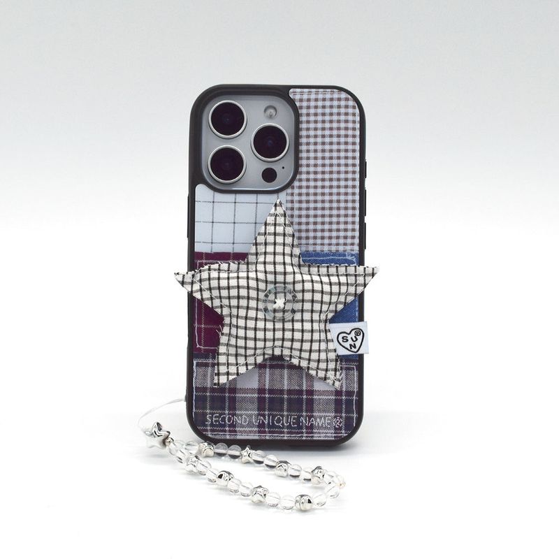 seconduniquename（セカンドユニークネーム）の「SUN CASE STAR PATCH WHITE（Smartphone Accessories）」