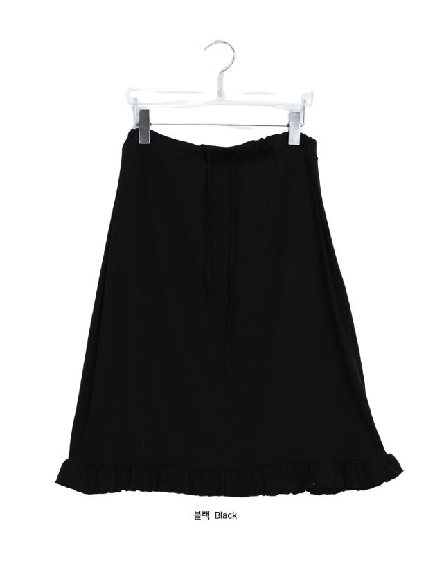 Veloce Frill Banding Midi Skirt