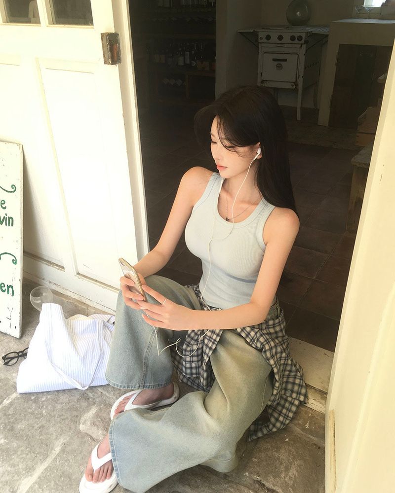 [MADE] Sand, Daily Rib Camisole