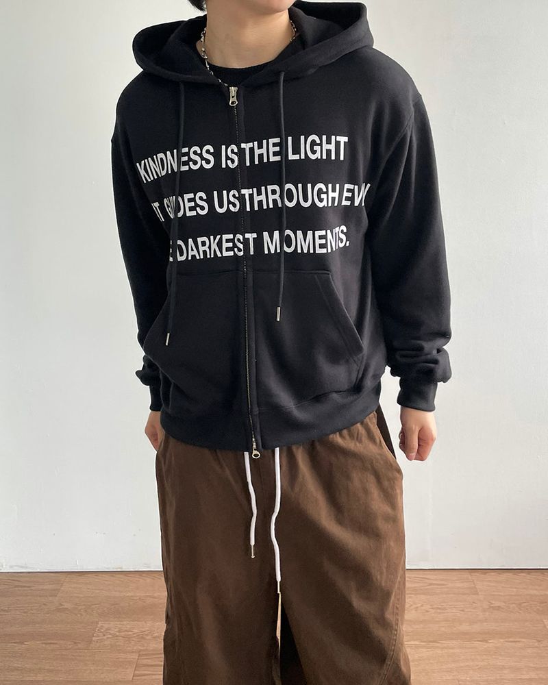 Fog Crop Hoodie Zip-UP