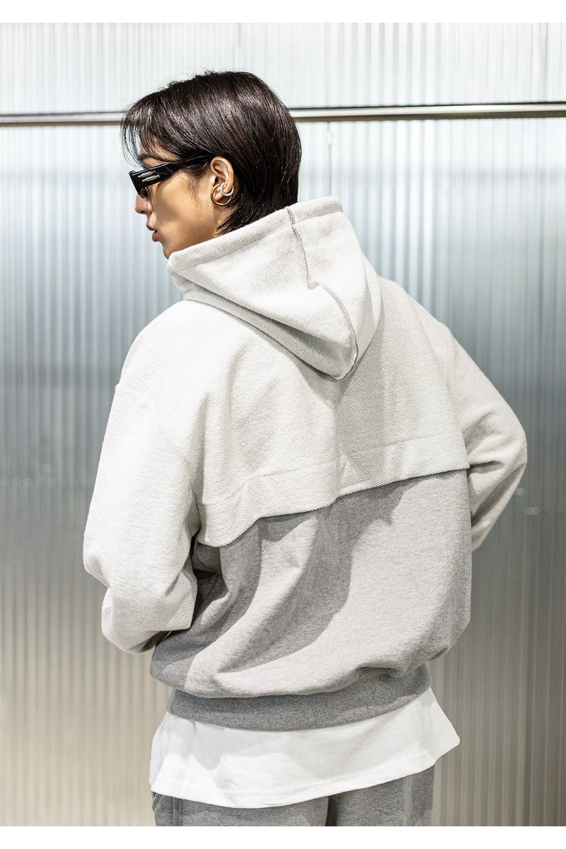 REVERSE INCISON OPEN HOODY