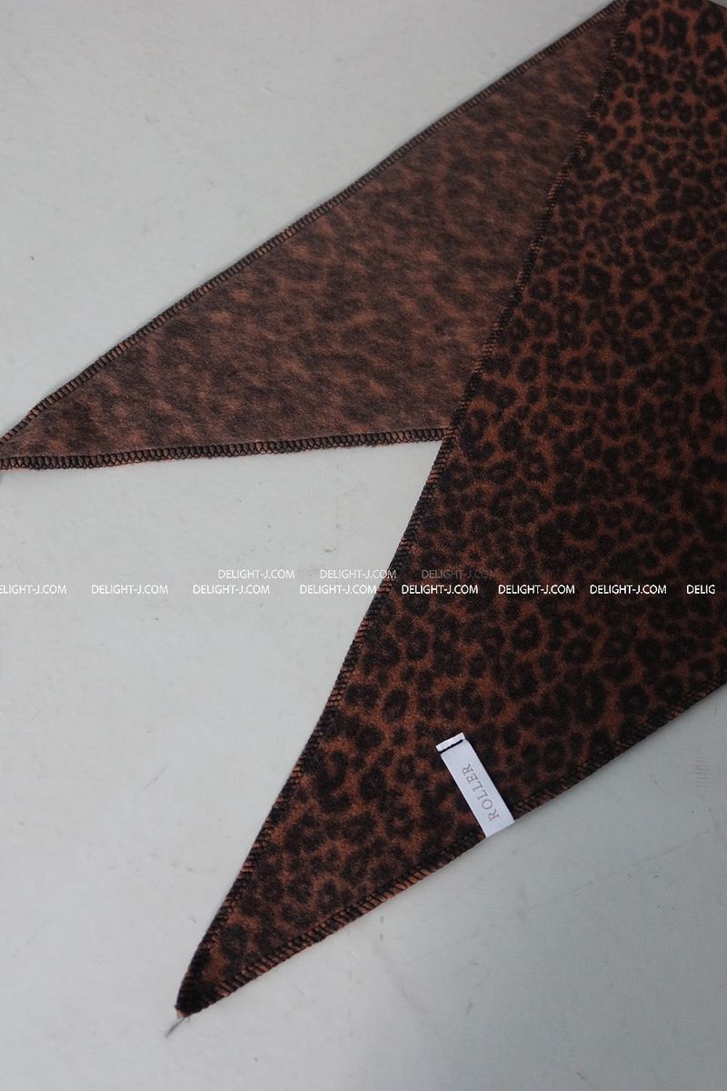 woolen leopard leopard tube top scarf