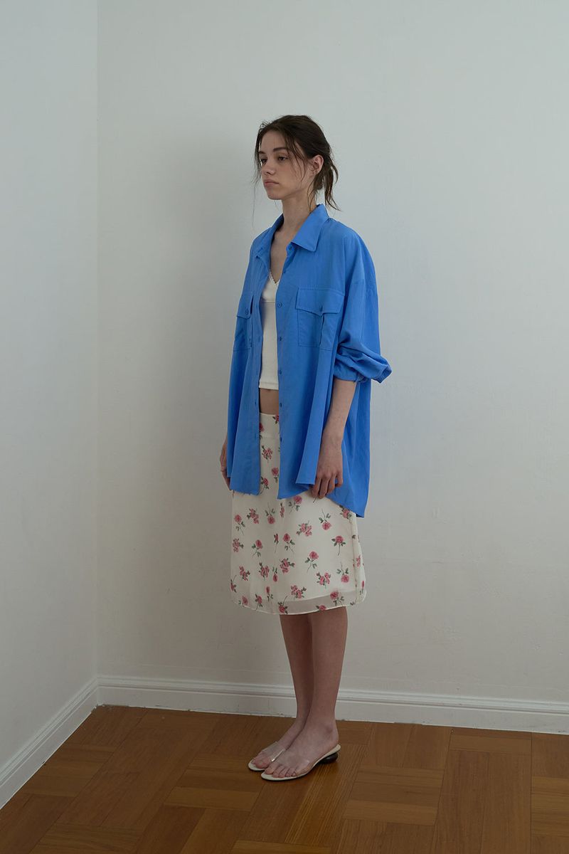 Pocket over shirt_blue