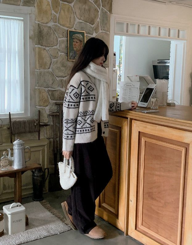 Winter Cozy Wool Muffler (2color)