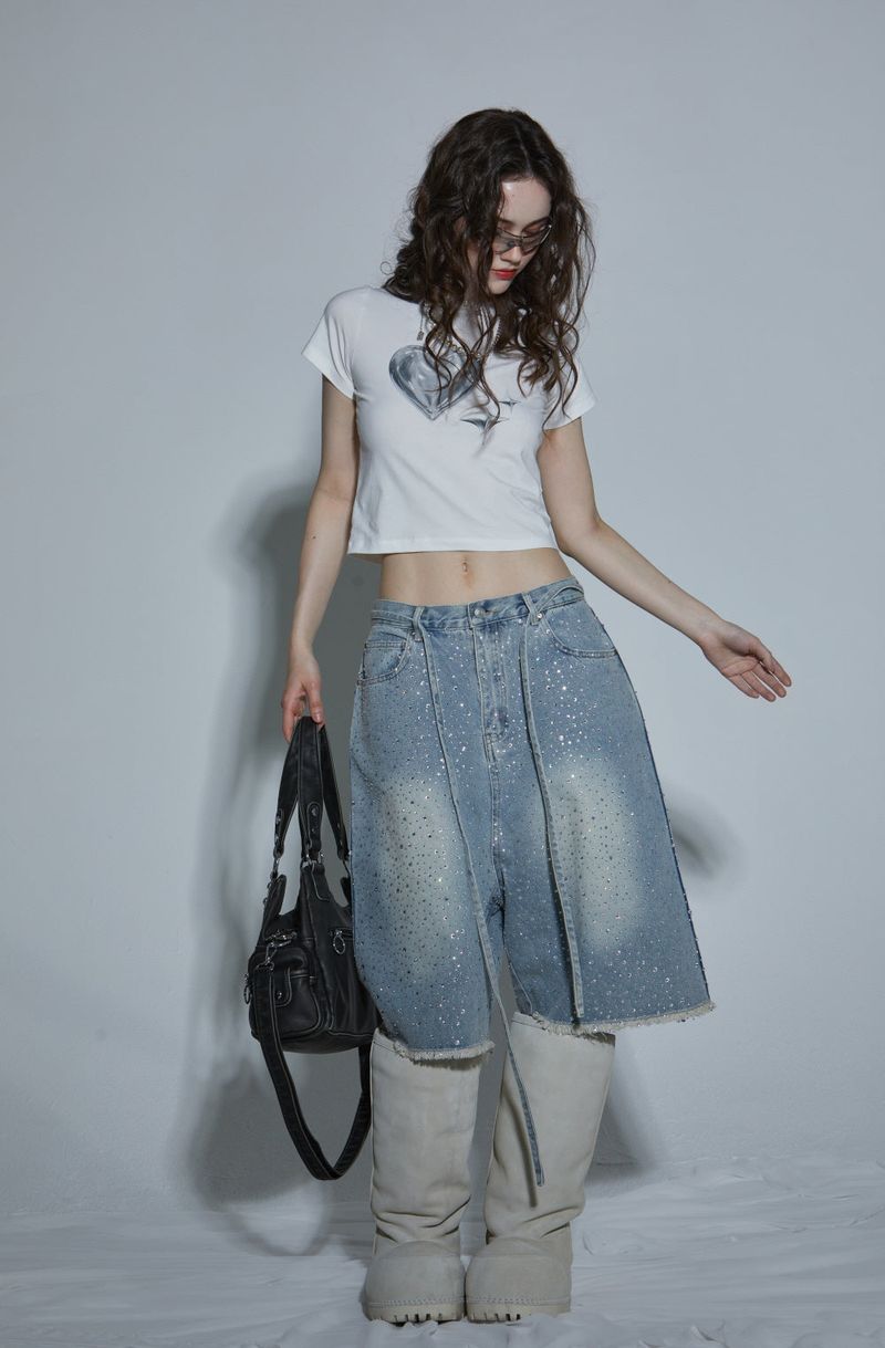 DIA BERMUDA PANTS -LIGHT BLUE