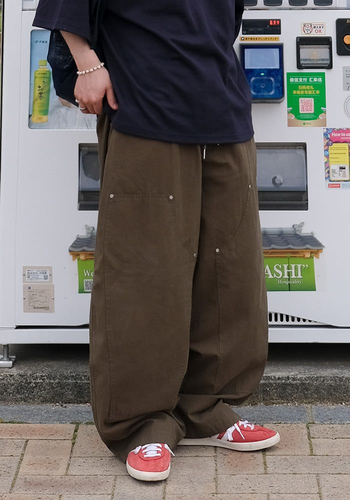 SEMIKAJI（セミカジ）の「ANN コットン ダブルニー ポケット パンツ（パンツ）」