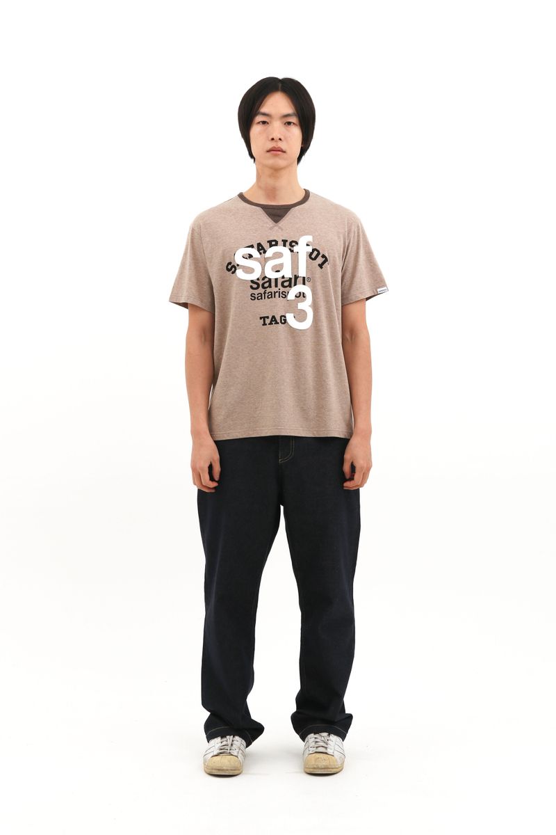  ROUX BASE SCHOOL CLUB TEE (BROWN)