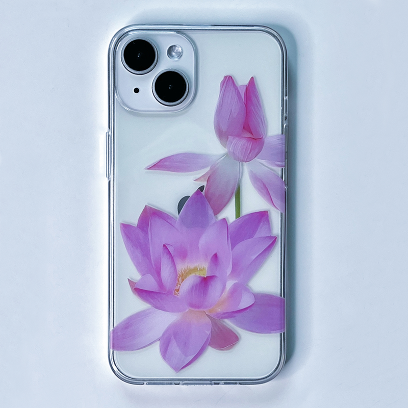 MHOM（モム）の「プレストフラワーズ :ロータス（スマホグッズ/小物）」