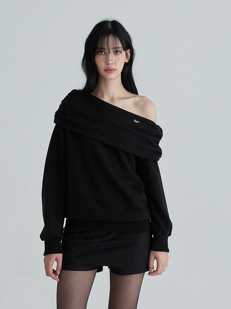 Drape symbol sweatshirts (Black)