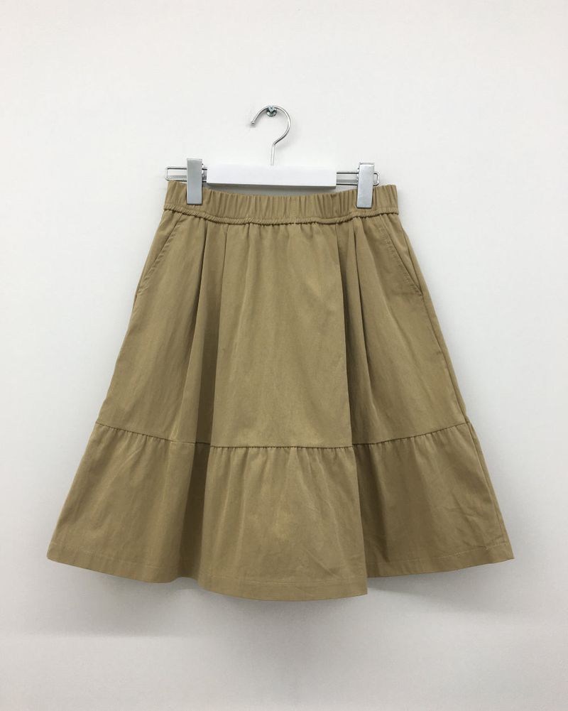 v midi skirt (3color) 