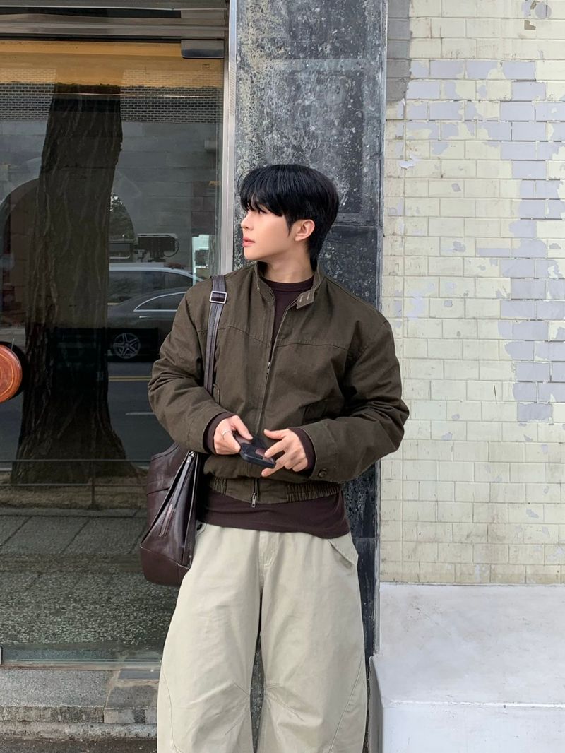 Arthur pin curved pants