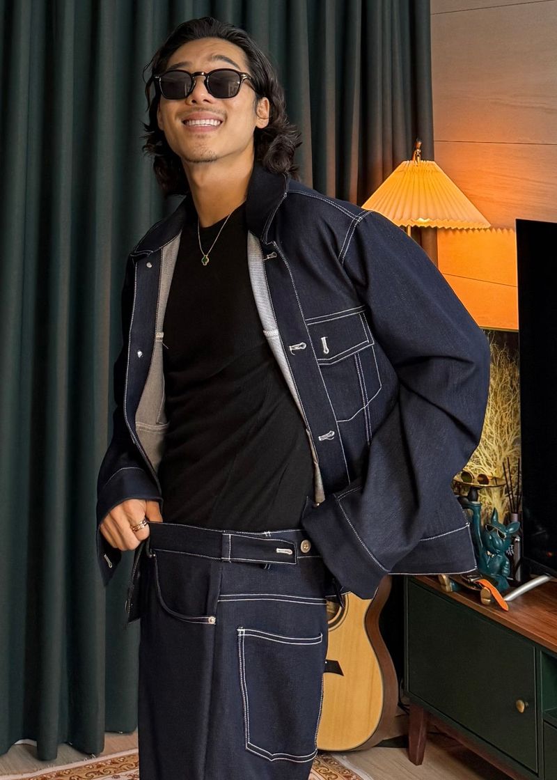 virstyle(ビルスタイル)の「Stitch Bijou Denim Pants 3COLOR(Pants)」
