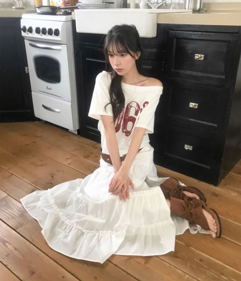 [ side slit ] closet long & maxi sk