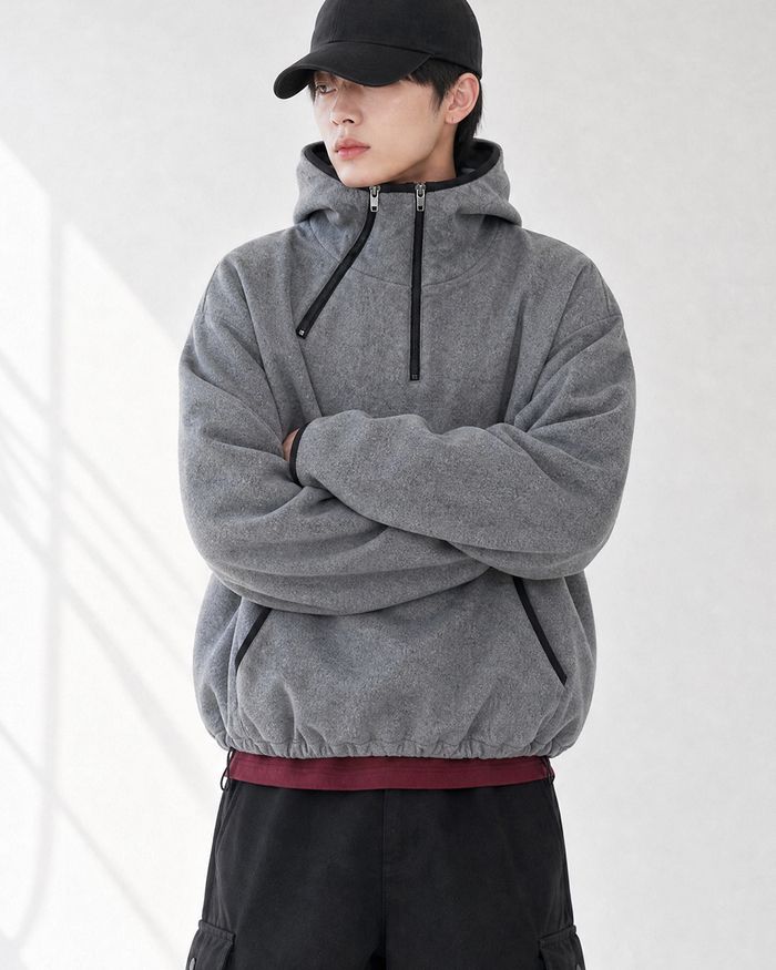 (UNISEX) アルプス 2 ジップ フリース フーディー