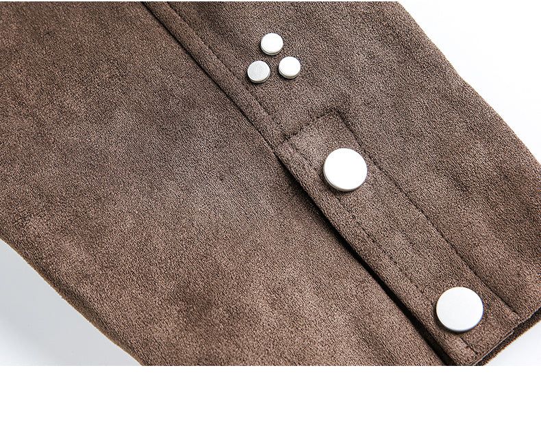 Mocha Vintage Suede Jacket 233317152
