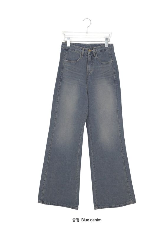 Maxs Basic Wide Bootcut Denim Pants