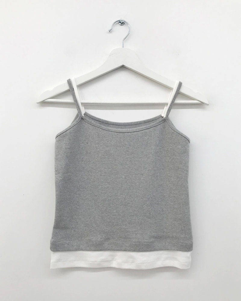 Double layered sleeveless top(3color) 